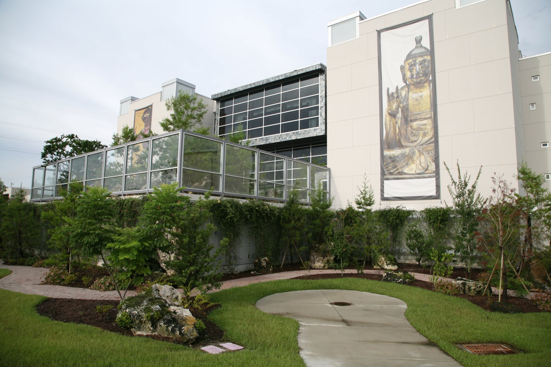 The Asian Art Wing and garden outside the Harn Museum of Art in Gainesville